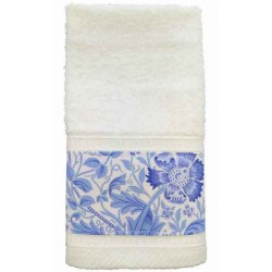 William Morris Blue Compton Trimmed Towels